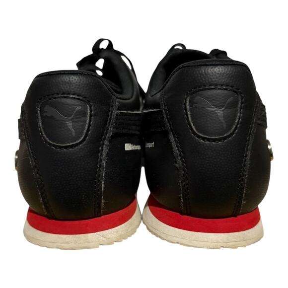 Puma BMW Motorsport Roma Men's 10.5 Black Leather Driving Shoes Sneakers - Picture 5 of 8
